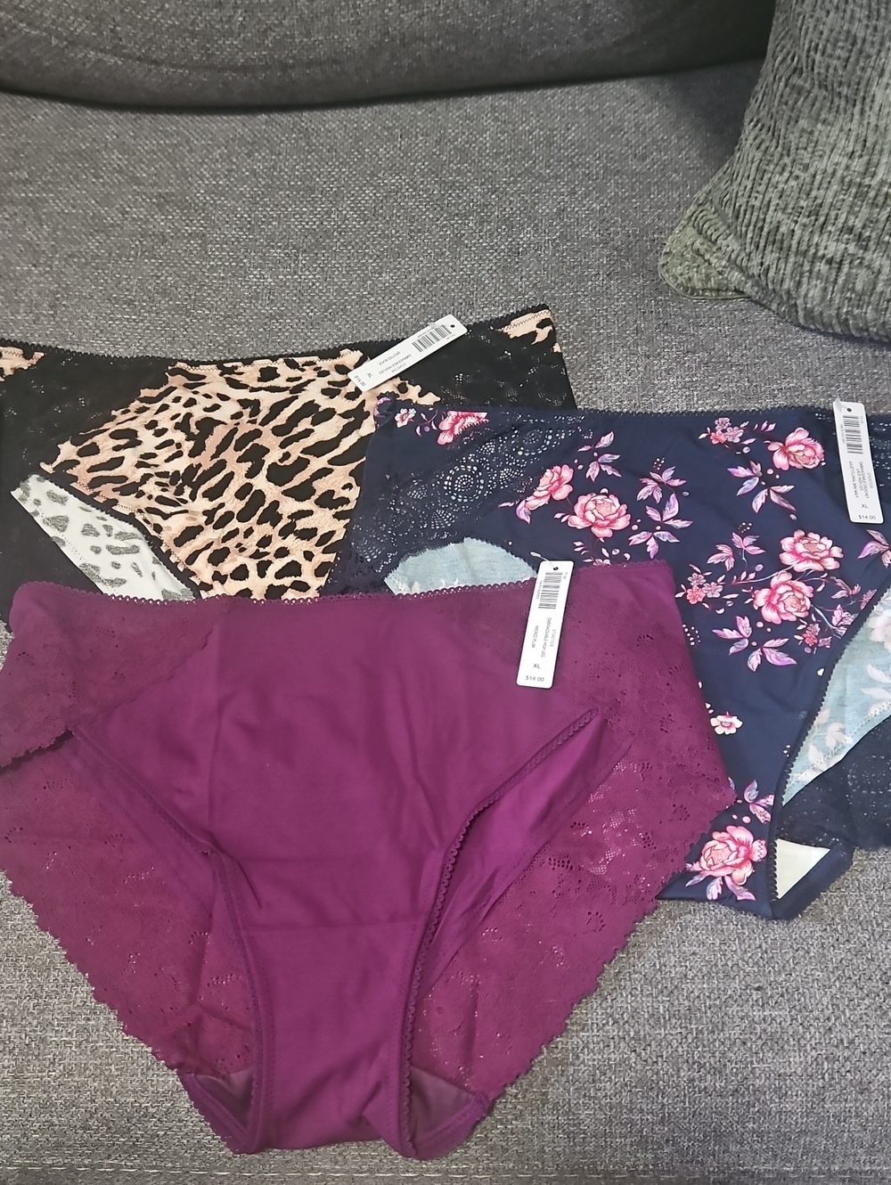 Soma Embraceable High Leg Panties. Set Of 3.  SIZE XL